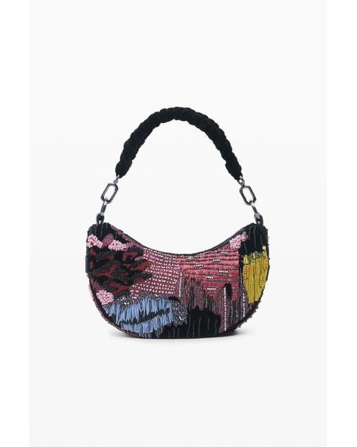 Desigual Mittlere Shopper-Tasche Mit Perlen, Damen, Polyester