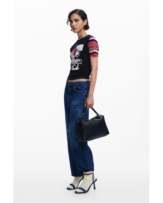 Desigual Blue Minnie Mouse T-Shirt
