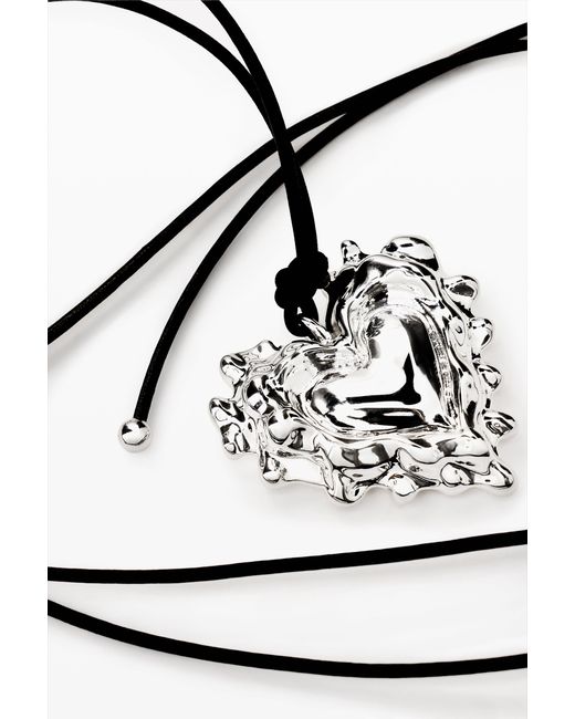 Desigual Black Heart Pendant Zalio