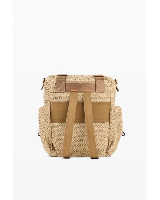 Desigual Natural Raffia Backpack, Paper