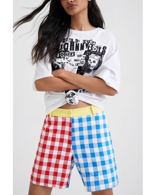 Desigual Multicolor Johnson Hartig Check Shorts