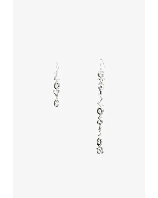 Desigual Pink Earrings Love Explosion