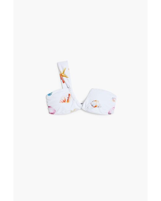 Desigual White Seashell Bikini Top
