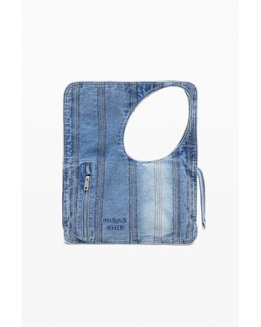 Desigual Blue Medium Multiposition Botter Bag, Cotton
