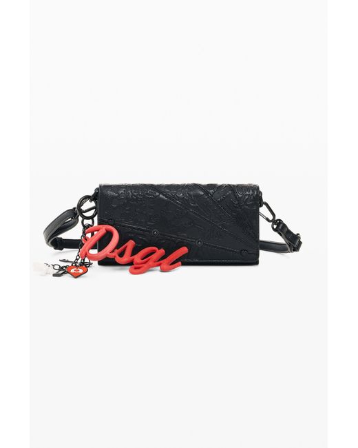 Desigual Black Large Disney Wallet, Polyurethane