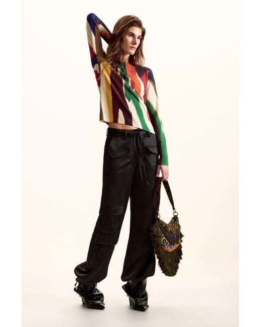 Desigual Multicolor Sweater Designed By Mr. Christian Lacroix