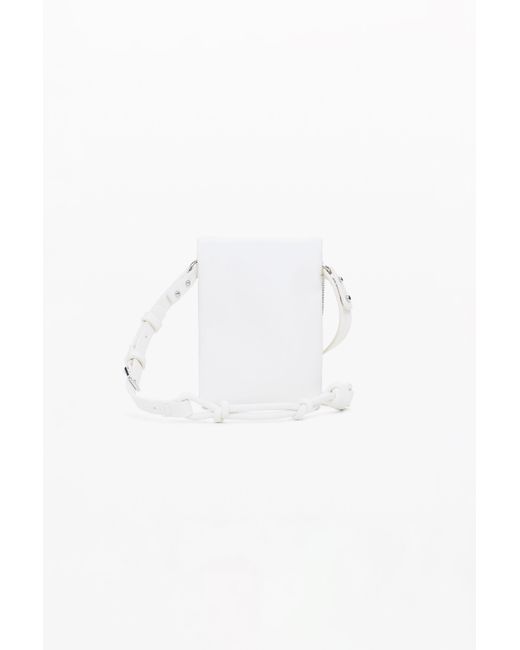 Desigual White 3D Logo Phone Holder, Polyurethane