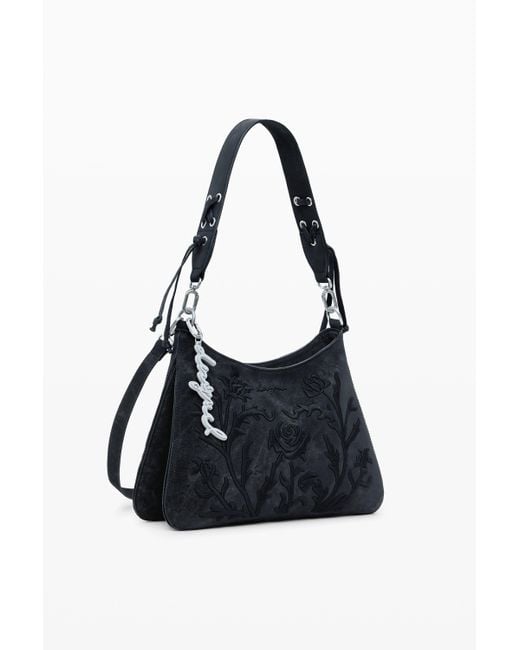 Desigual Black Small 3D Embossed Bag