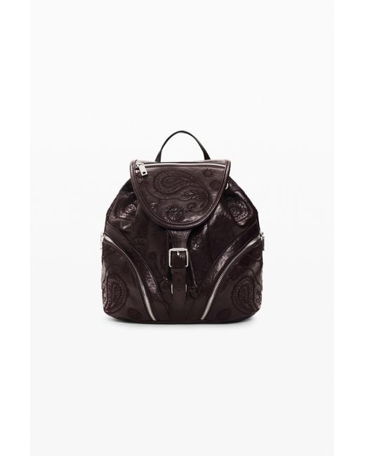 Desigual Red Small Leather-Effect Backpack, Polyurethane