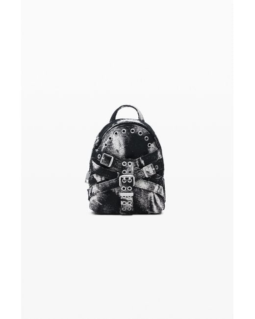 Desigual Black Small Backpack With Buckles