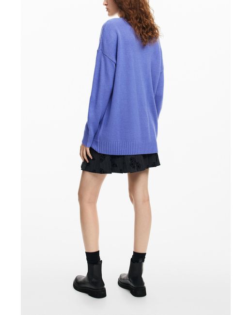 Desigual Blue M. Christian Lacroix Thought Sweater