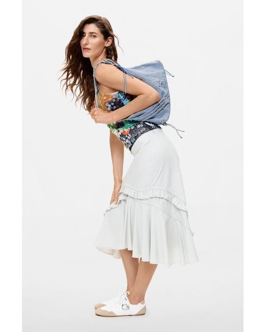 Desigual Blue Medium Denim Bag, Cotton