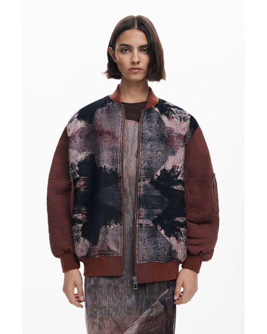 Desigual Brown Jacket Designed By Mr. Christian Lacroix
