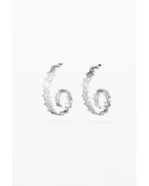 Desigual Black Zalio-Plated Spiral Star Earrings