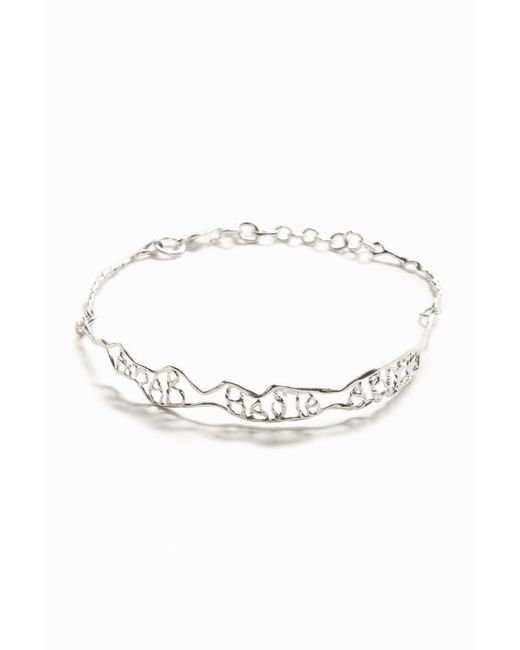 Desigual Black Zalio Plated Narrow Message Choker