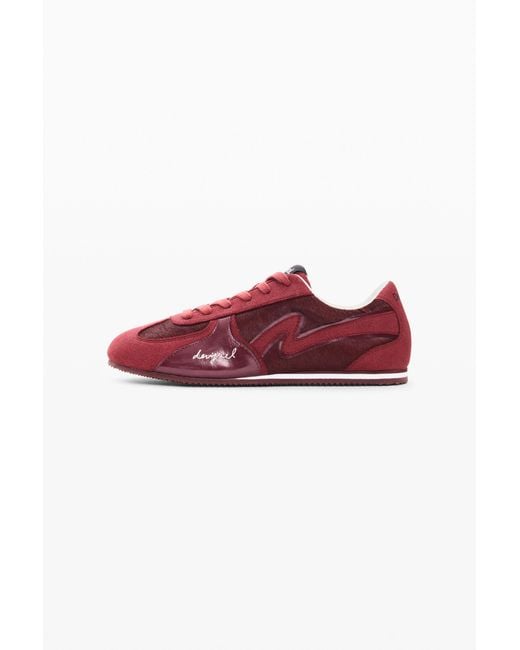 Desigual Red 100% Leather Sneakers