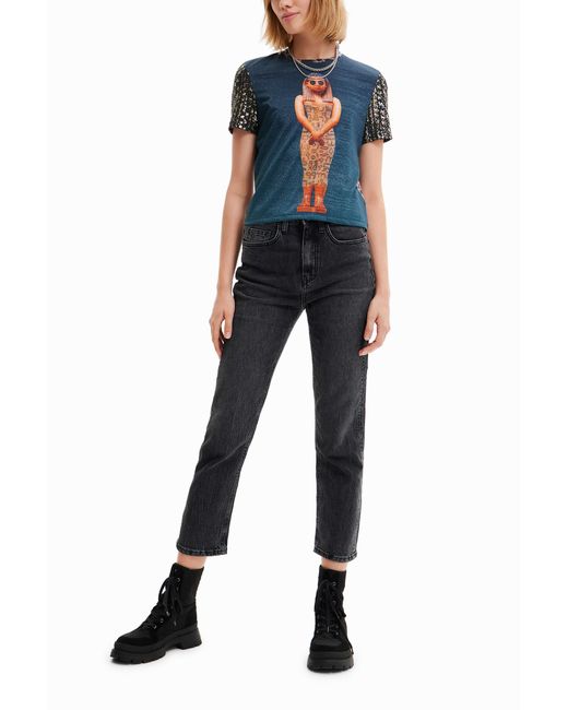 Desigual Blue Digital Arty T-Shirt