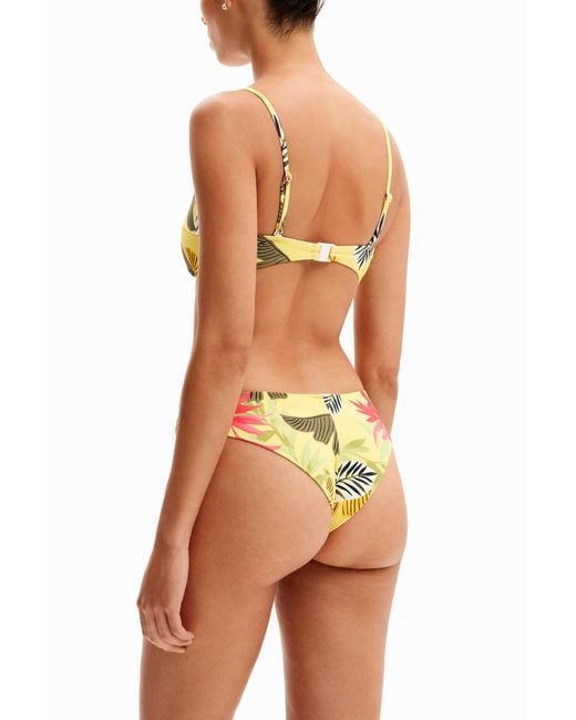 Desigual Blue Tropical Bikini Bottoms