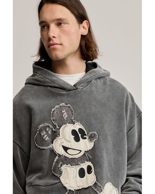 Desigual Black Mickey Disney Hooded Sweatshirt, Cotton for men