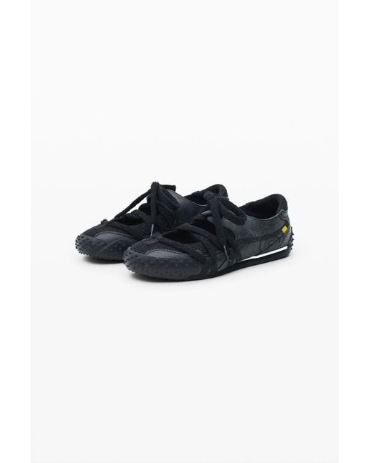 Desigual Black Leather Lace-Up Sneaker, Cow Leather