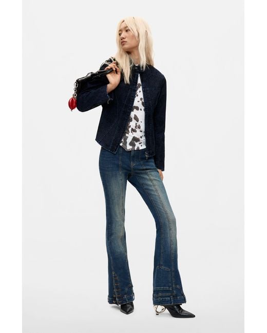 Desigual Black Heart Heel Boots, Polyurethane
