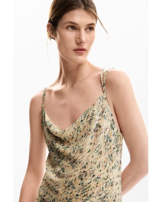 Desigual Natural Wild Midi Dress, Polyester