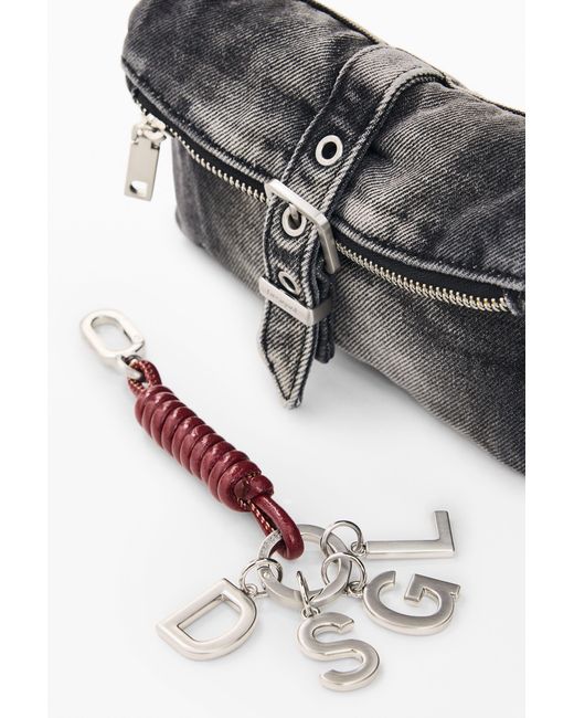 Desigual Black Denim Micro Wallet