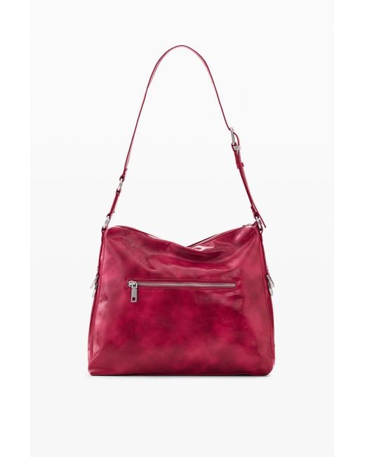 Desigual Red Large Faux Leather Bag, Polyurethane