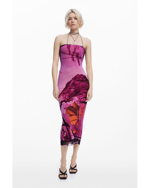 Robe Conçue Par Mr. Christian Lacroix Desigual en coloris Red