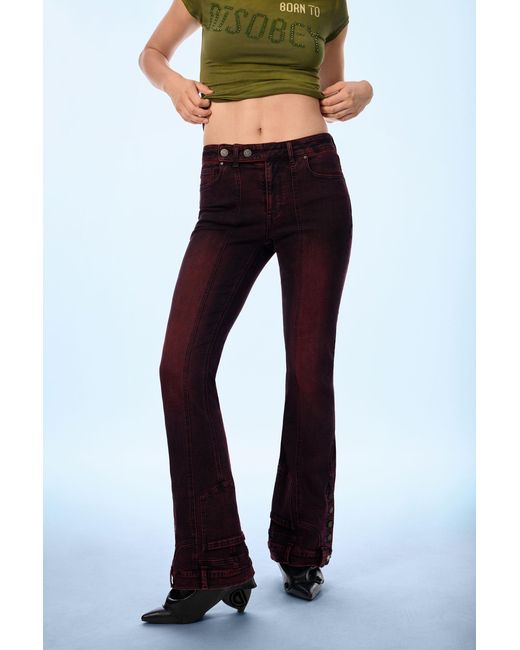 Desigual Blue Flare Jeans, Cotton