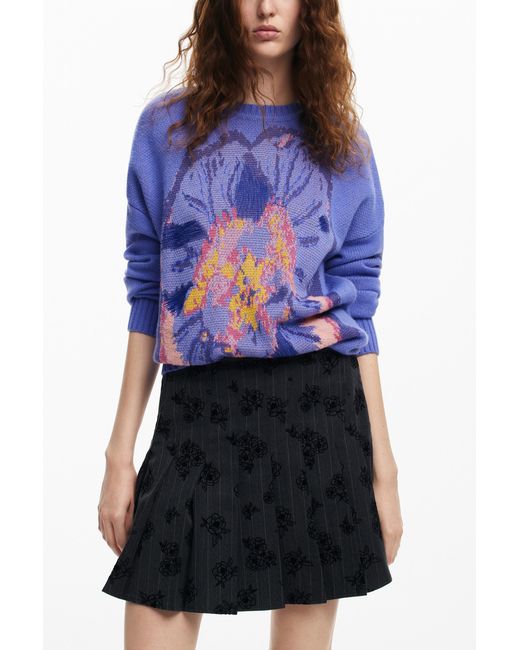 Desigual Blue M. Christian Lacroix Thought Sweater