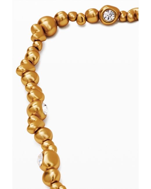 Desigual Metallic Half Moon Necklace Zalio