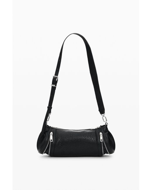 Desigual Black Medium Faux Leather Bag, Polyurethane