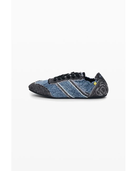 Desigual Blue Denim Sneakers, Cotton