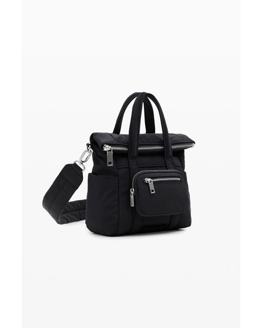 Desigual Black Multi-Position Nylon Backpack, Polyamide