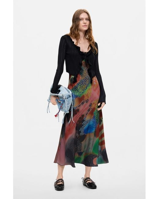 Desigual Blue Printed 2-In-1 Dress