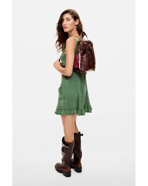 Desigual Brown Mini Small Backpack, Polyurethane