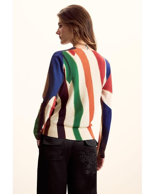 Desigual Multicolor Sweater Designed By Mr. Christian Lacroix