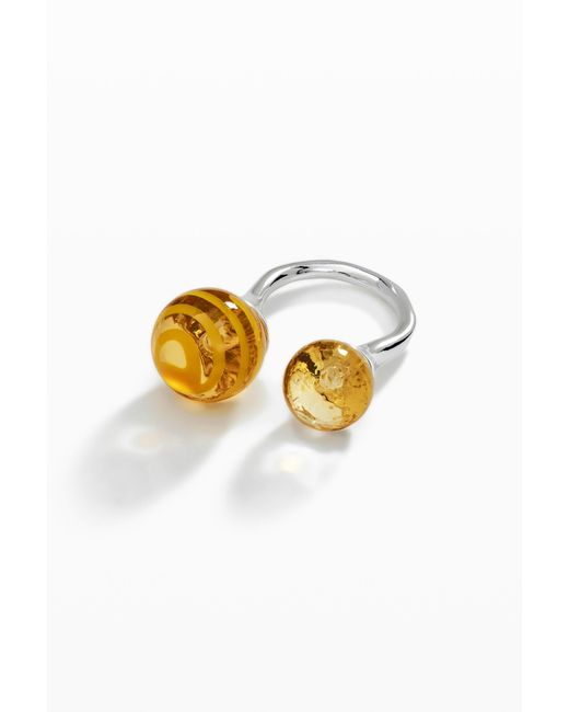 Desigual Metallic Zalio Double Marble Ring