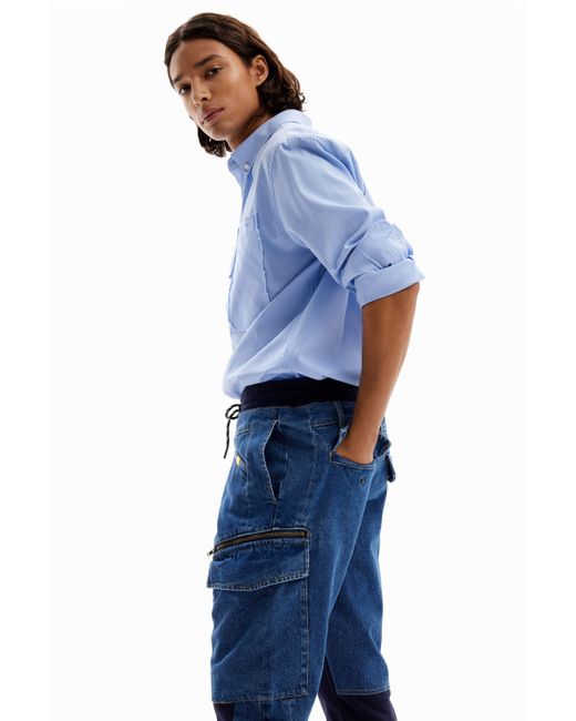 Desigual Blue Hybrid jogger Jeans for men