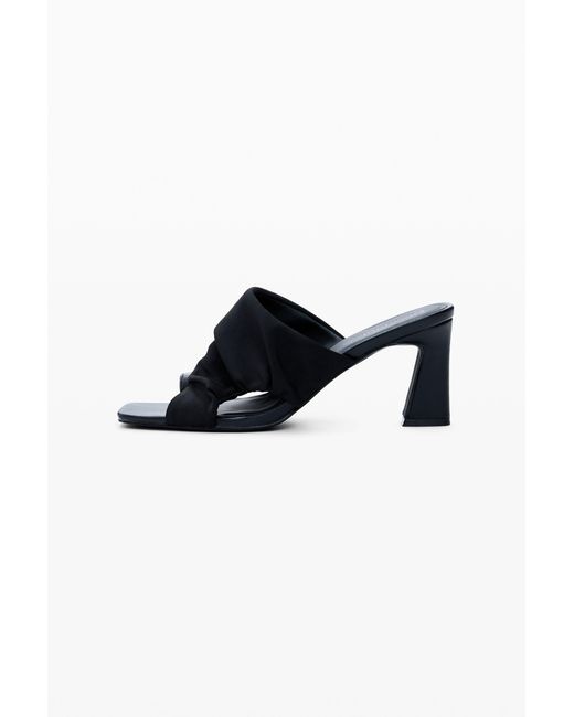 Desigual Black Cut-Out Sandal, Elastane