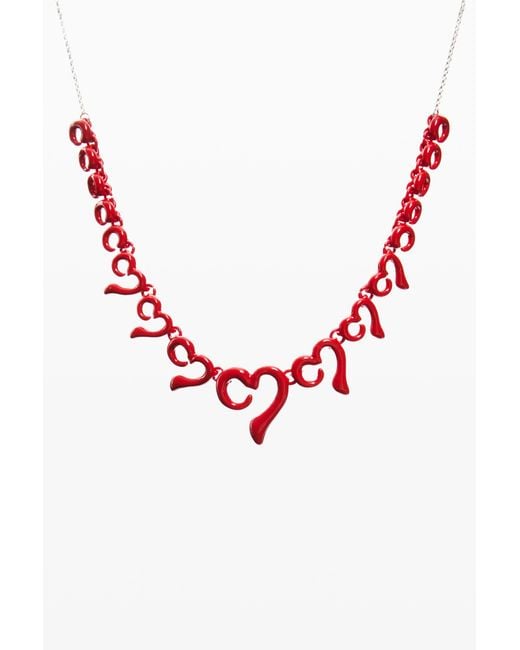 Desigual Red Zalio Pendant