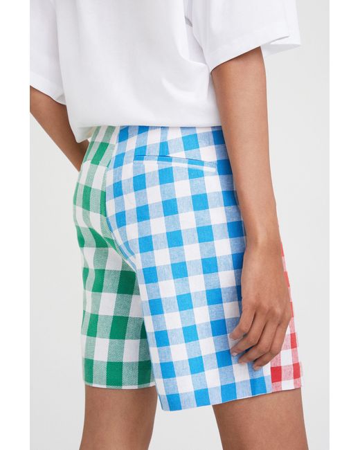 Desigual Multicolor Johnson Hartig Check Shorts