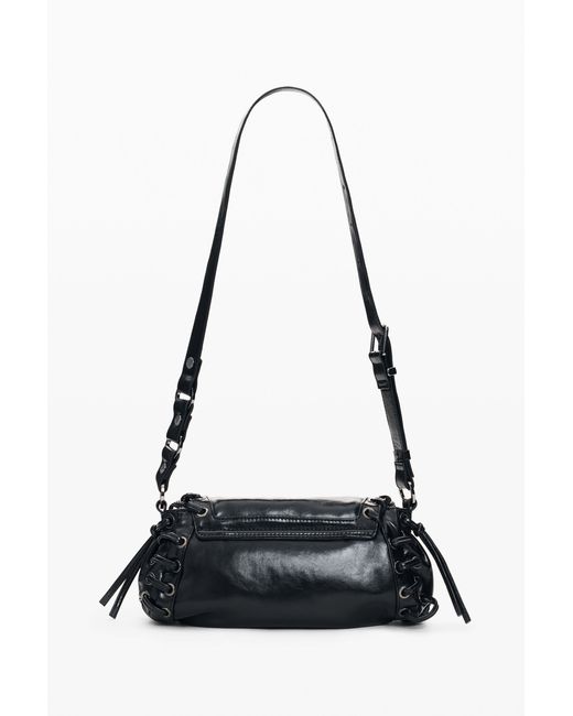 Desigual Black Small Eyelet Bag, Polyurethane