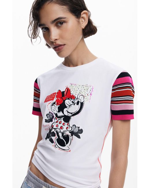 Desigual Blue Minnie Mouse T-Shirt