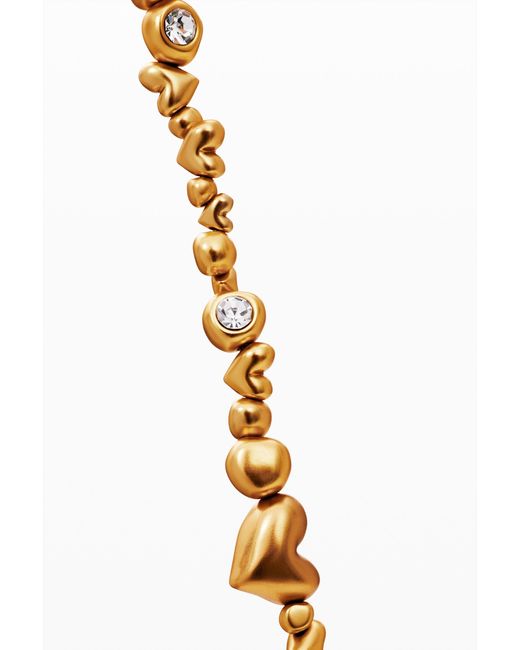 Desigual Metallic Half Moon Necklace Zalio