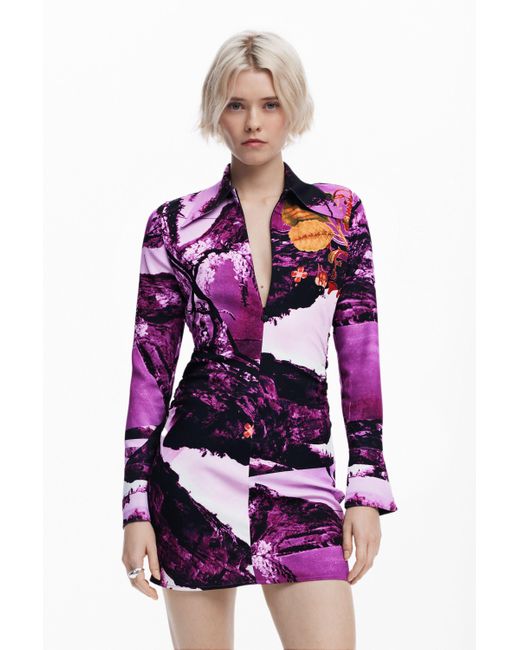 Robe Conçue Par Mr. Christian Lacroix Desigual en coloris Red