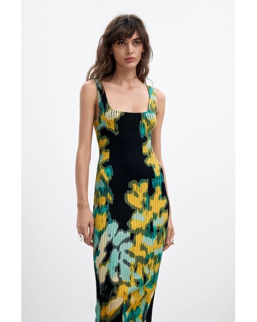 Desigual White Long 2-In-1 Dress M.C. Lacroix