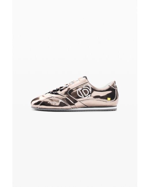 Desigual Black Faux Leather Sneakers, Polyurethane