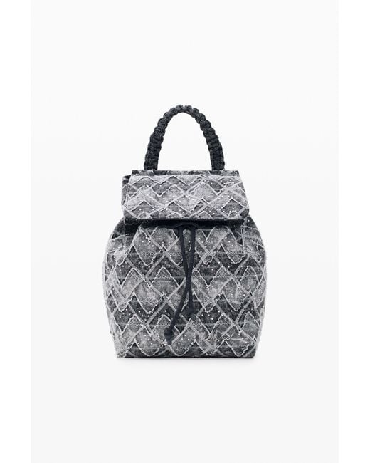Desigual Blue Small Denim Zigzag Backpack